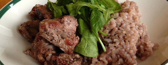 &nbsp; Pinot Risotto. It requires a stretch, a deep breath and a little sigh before you sit down to eat. It’s amazing. Take your time. Enjoy. You may wonder why...