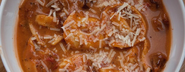 Yes! I’m in love with Tomato Tortellini Soup!! It’s become nearly a weekly meal for my family because… 1.  I crave it. 2. I can throw it together FAST.  Faster...